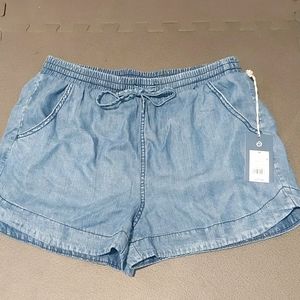 NWT Denim Drawstring Shorts